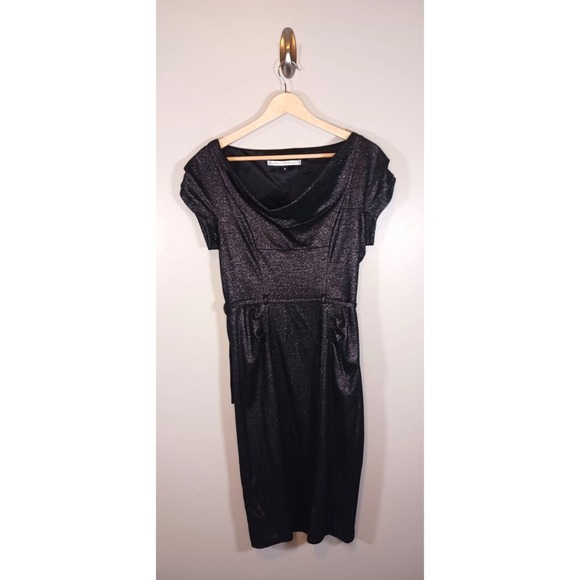 midi black sequin dress Midi Dresses Dura One Shoulder Sequin Midi Dress Black Sequin Size 6
